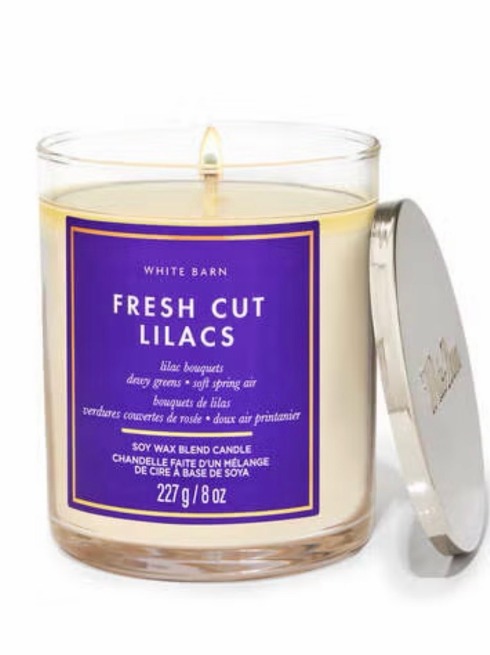 BATH & BODY WORKS ‘Fresh Cut Lilacs’ Single Wick Candle 🪻